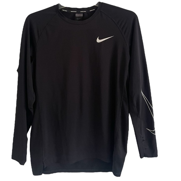 Nike Pro Dri-Fit Long Sleeve Mens Slim Fit Shirt Size Large - Picture 1 of 9